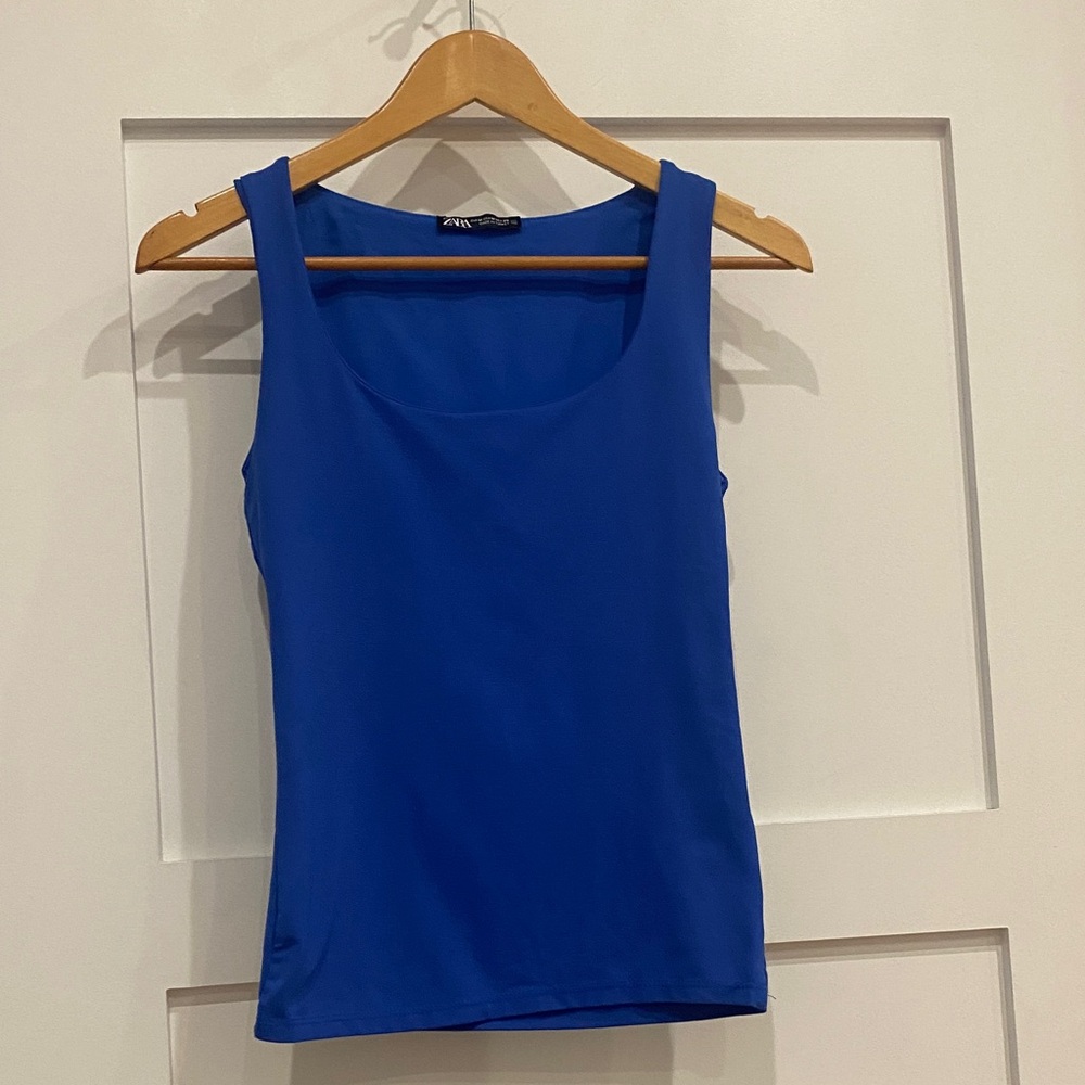 Zara Cobalt Blue Sleeveless Top